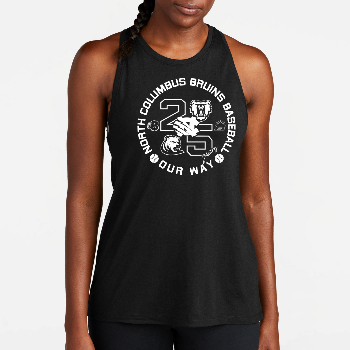 BRUINS: 25th Anniversary Women's Triblend Tech Tank Top