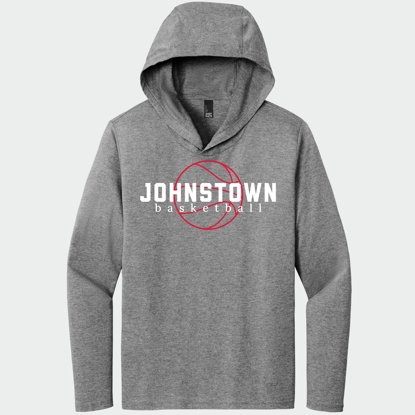 JYAA: Johnstown Basketball Hooded Long Sleeve Triblend T-Shirt