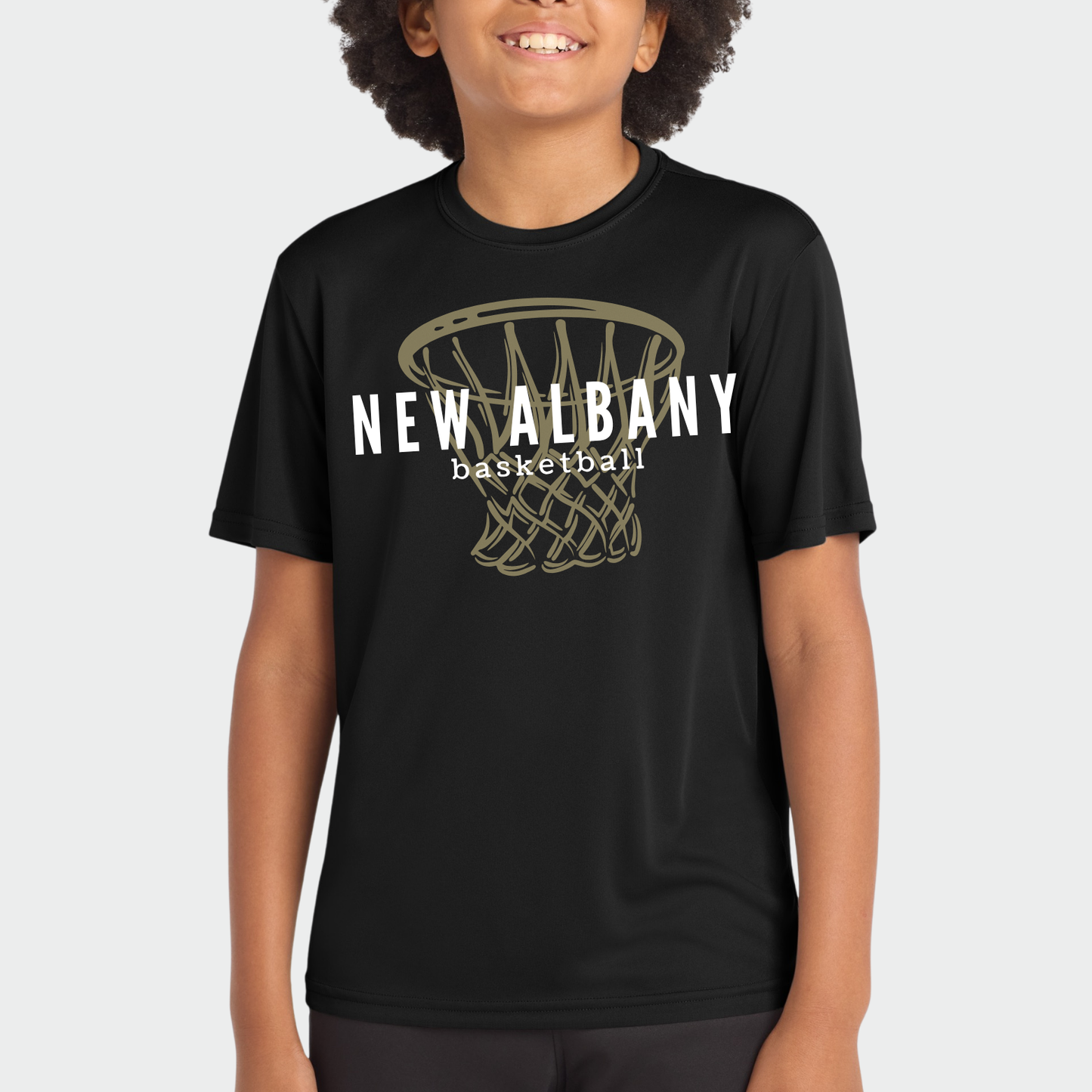 NAGTB: New Albany Basketball Net Tech T-Shirt
