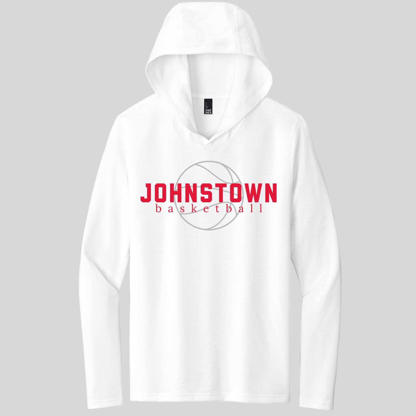 JYAA: Johnstown Basketball Hooded Long Sleeve Triblend T-Shirt