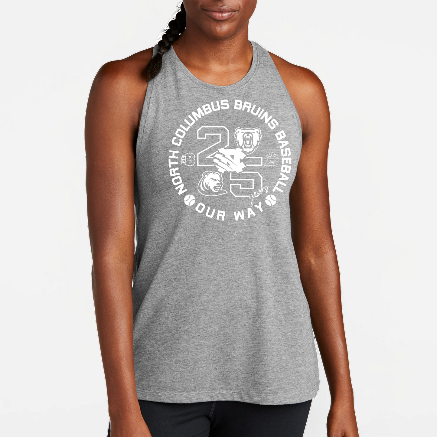 BRUINS: 25th Anniversary Women's Triblend Tech Tank Top