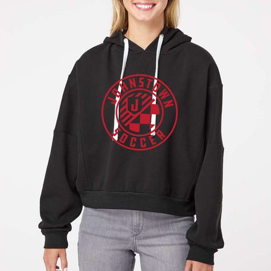 JYAA: Soccer Crop Hooded Sweatshirt