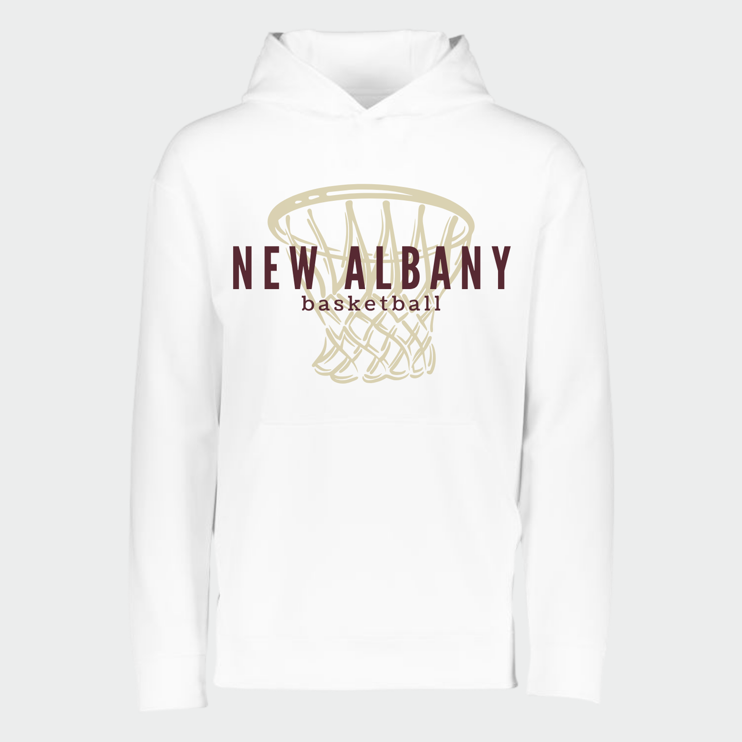 NAGTB: New Albany Basketball Net Tech Hooded Sweatshirt