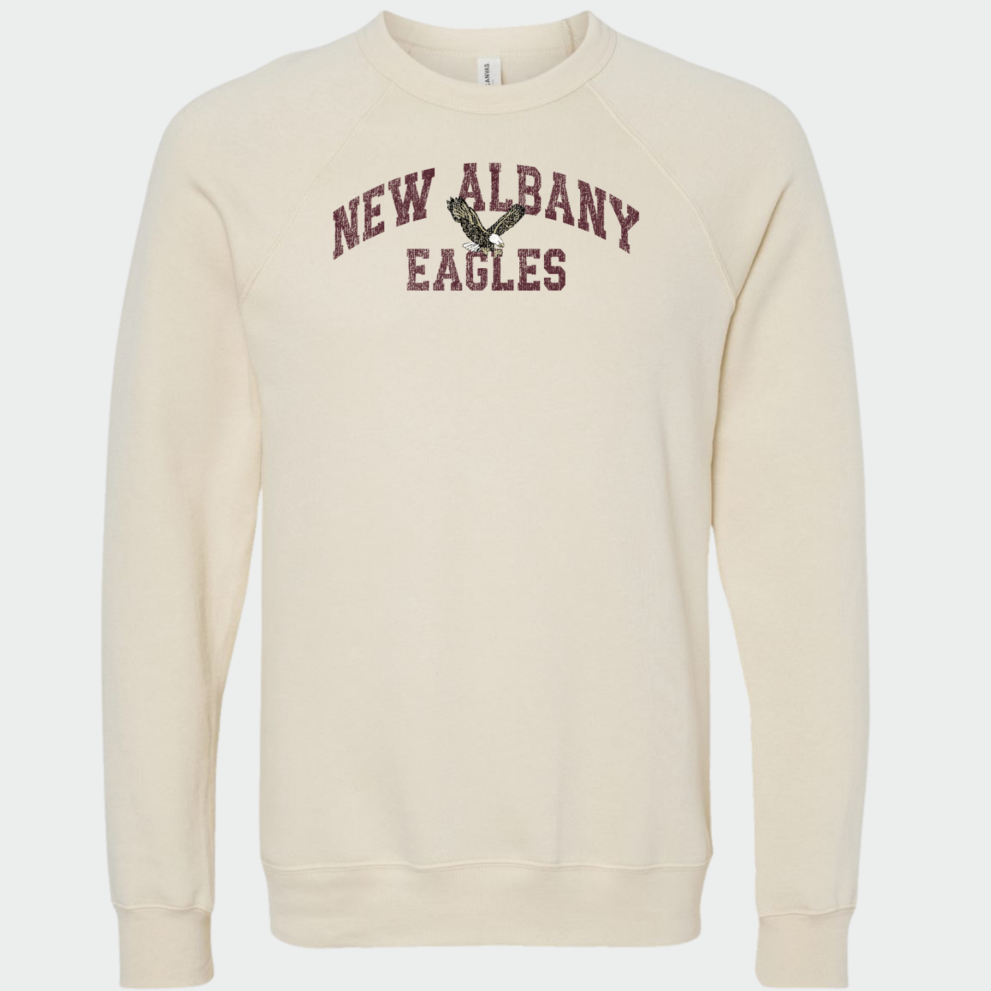 NAPTO: New Albany Eagles *Distressed Print* Sponge Fleece Sweatshirt