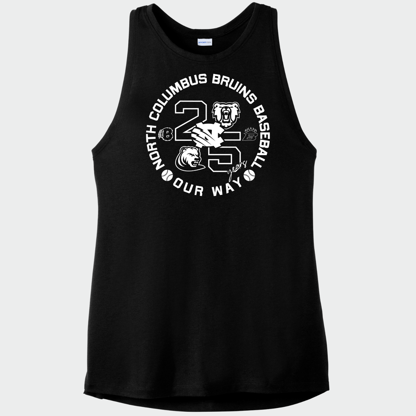 BRUINS: 25th Anniversary Women's Triblend Tech Tank Top