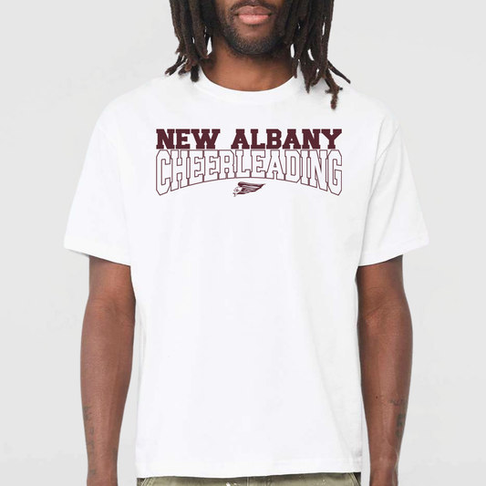 NAYCHEER: New Albany Cheerleading 6oz Heavyweight T-Shirt
