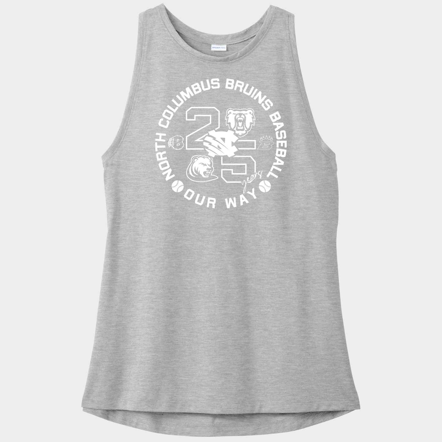 BRUINS: 25th Anniversary Women's Triblend Tech Tank Top
