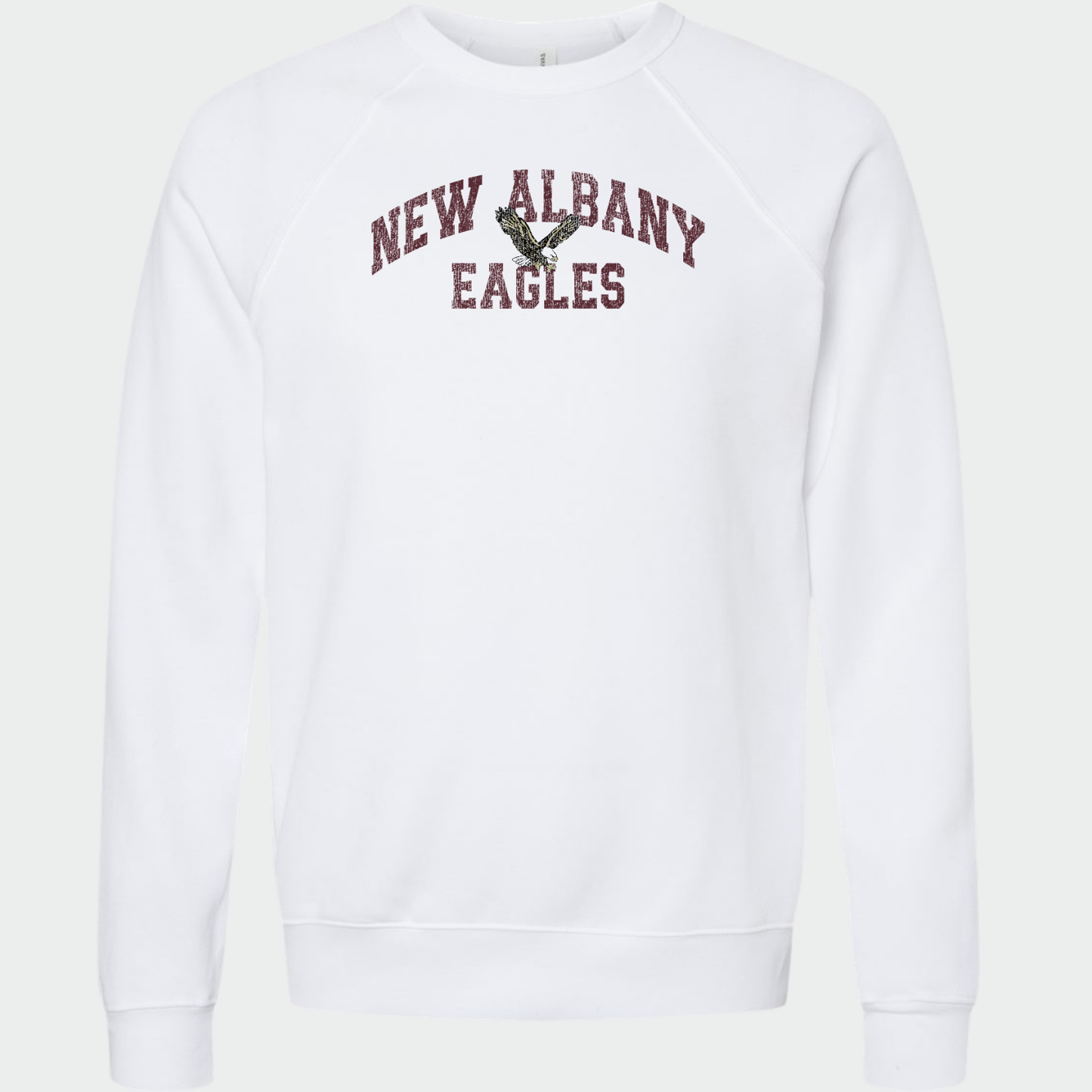 NAPTO: New Albany Eagles *Distressed Print* Sponge Fleece Sweatshirt