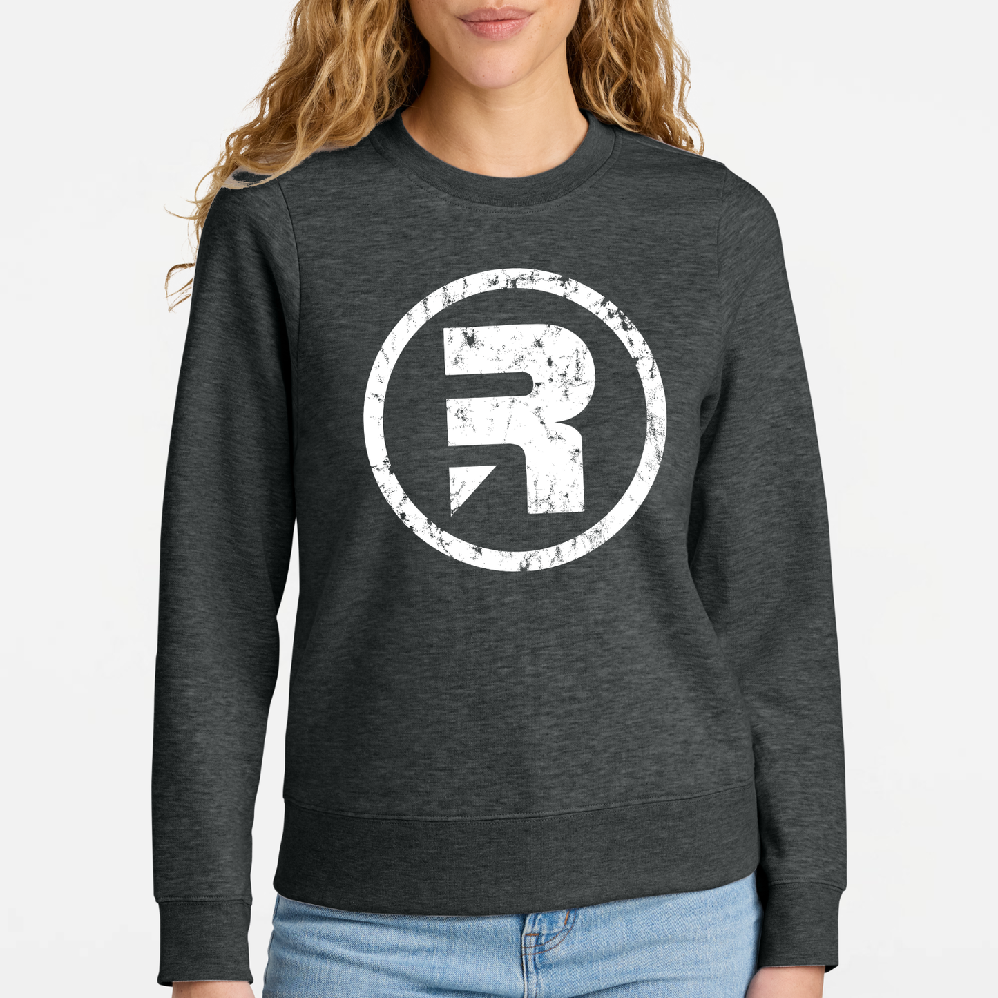 Ryze: Women's Distressed Core Logo Crew Sweatshirt