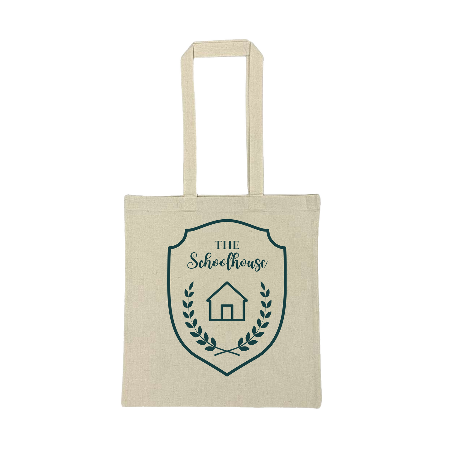 The Schoolhouse Logo Recycled Canvas Tote