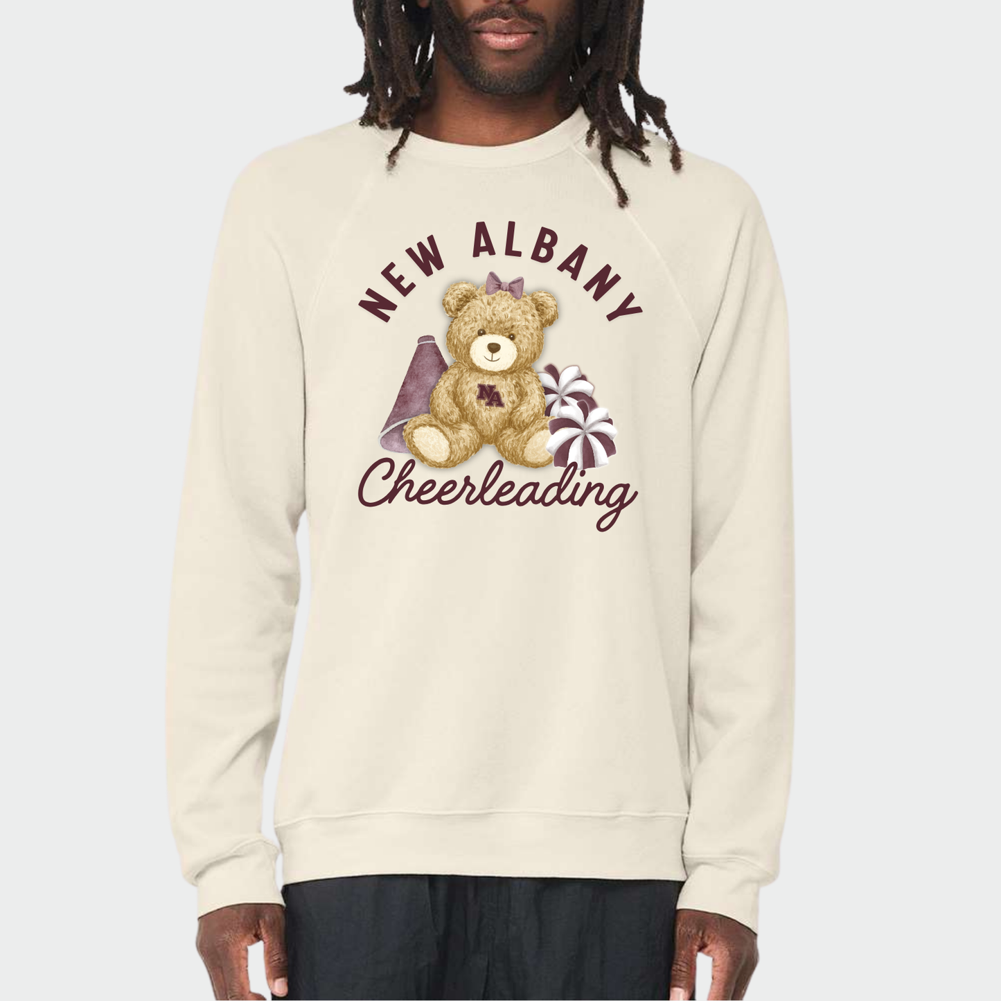 NAYCHEER: Classic Logo Sponge Fleece Crew Sweatshirt
