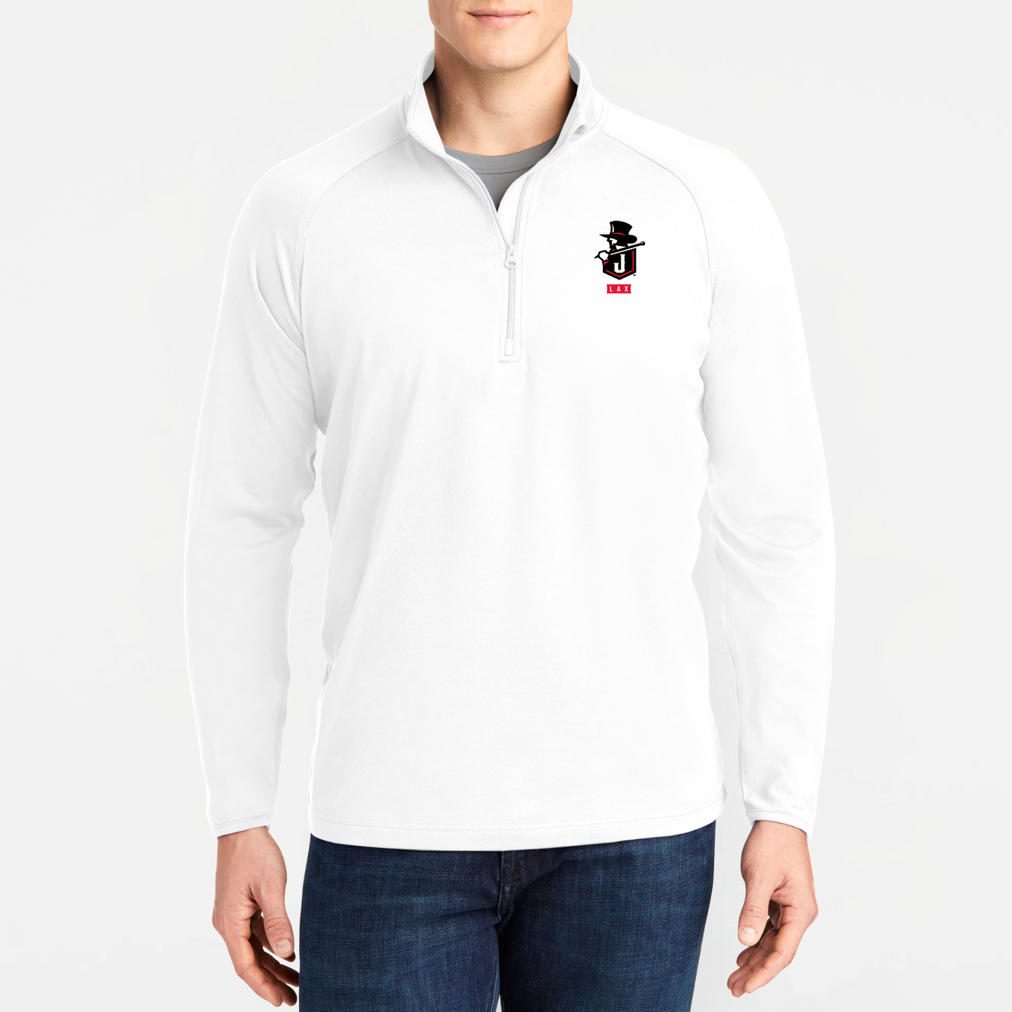 JYAA: Johnstown Johnnie Logo *Pick Your Sport* Quarter Zip Long Sleeve Tech T-Shirt