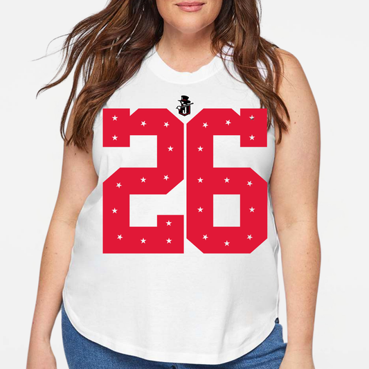 JYAA: Johnnies *custom* Star Number Women's & Girls Muscle Tank Top