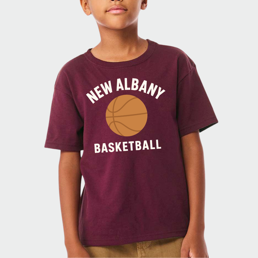 NAGTB: New Albany Basketball Heavyweight T-Shirt