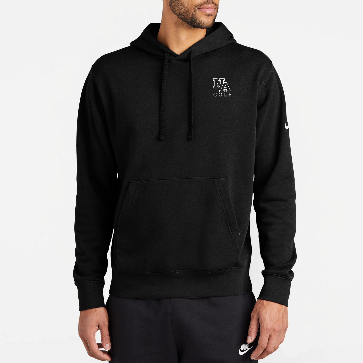NAGolf: Embroidered, Nike Club Fleece Hooded Sweatshirt