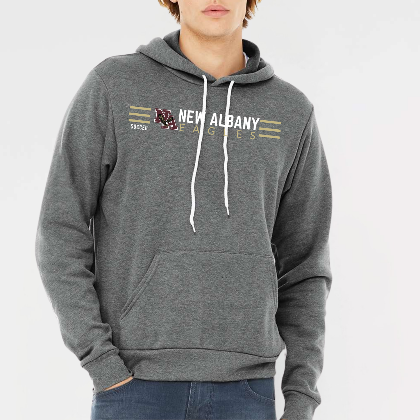 NAGS: New Albany Soccer, Sponge Fleece Hooded Sweatshirt