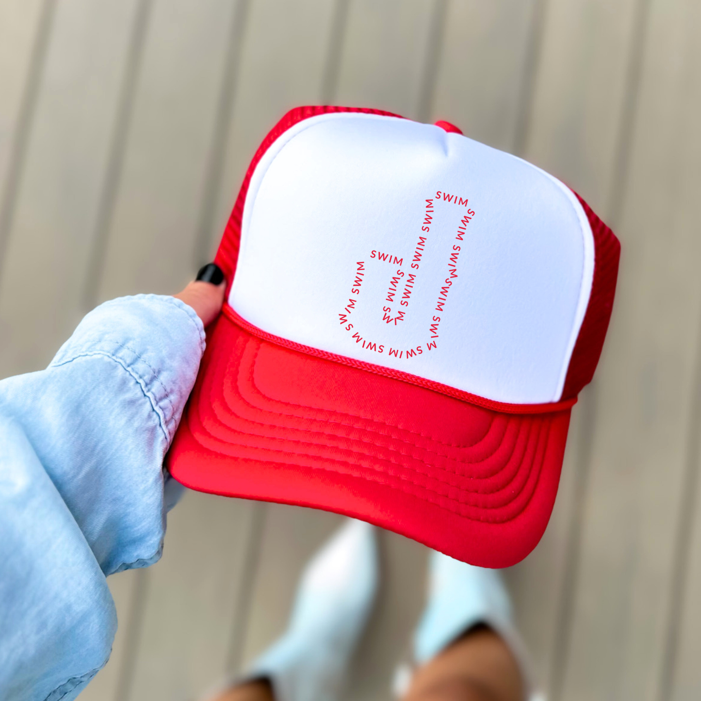 JS: Johnstown Swim Outline Foam Trucker Hat