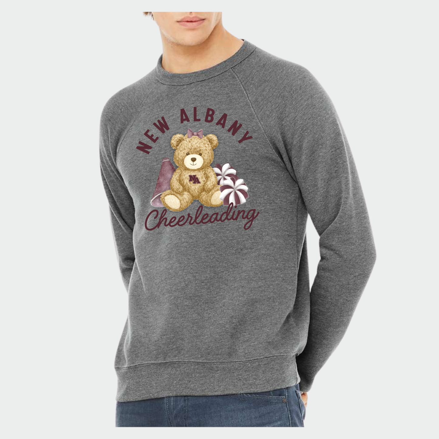 NAYCHEER: Classic Logo Sponge Fleece Crew Sweatshirt