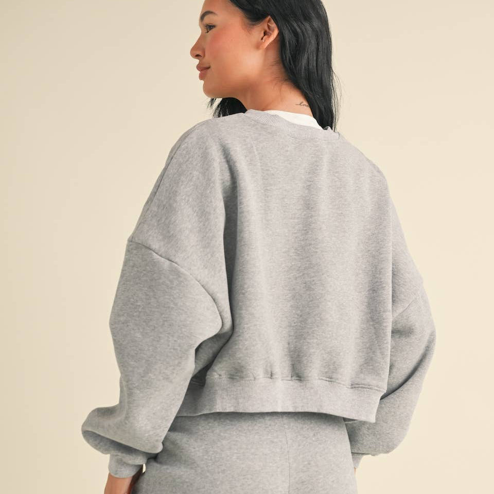 Cozy Fleece Oversized Crewneck Sweatshirt