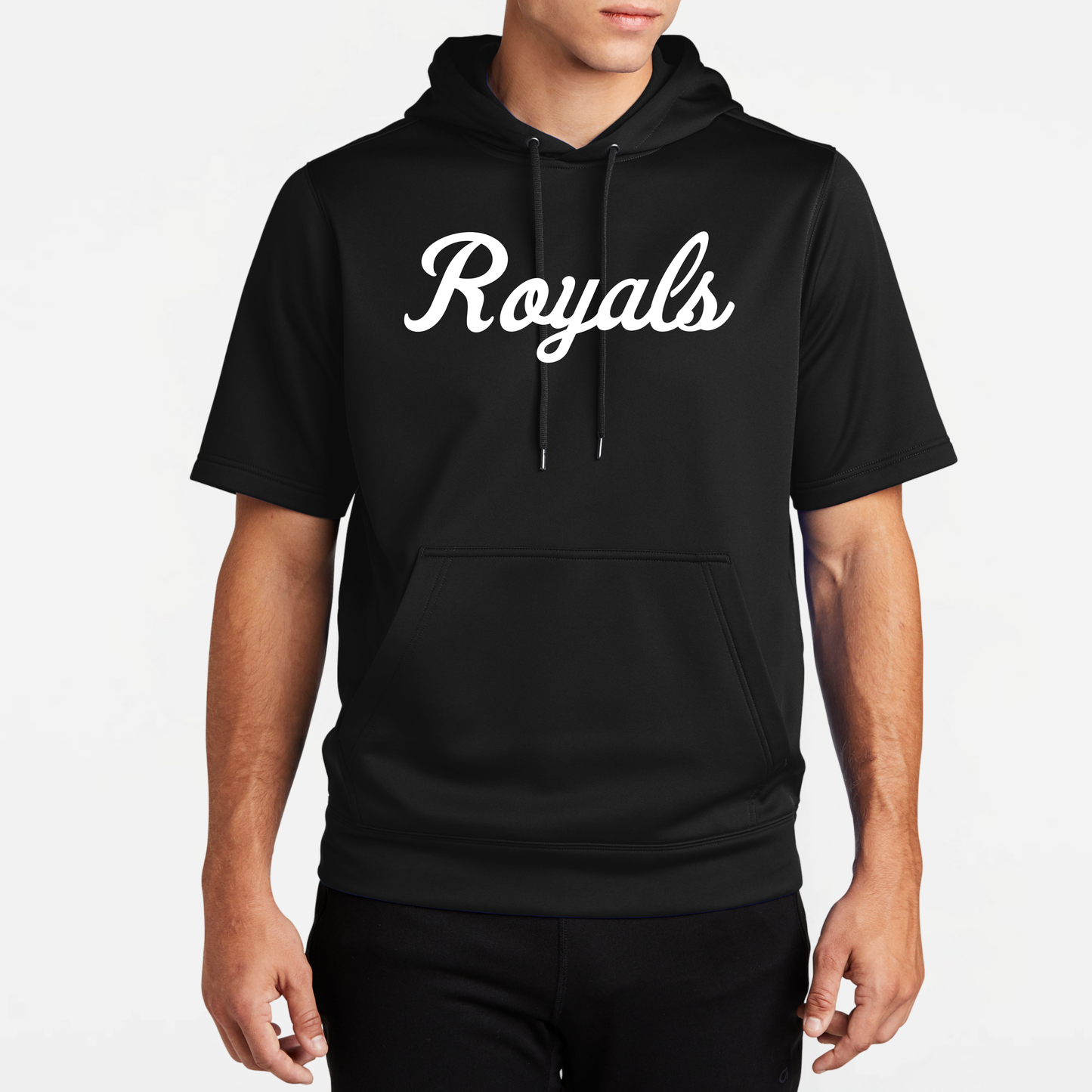 TCR: Royals Script, Short Sleeve Tech Fleece Hoodie