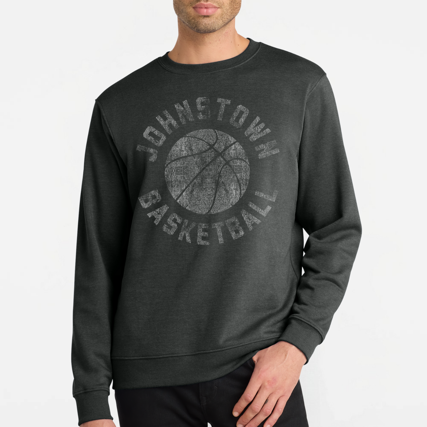 JYAA: Johnstown Basketball *distressed graphic* Crew Sweatshirt