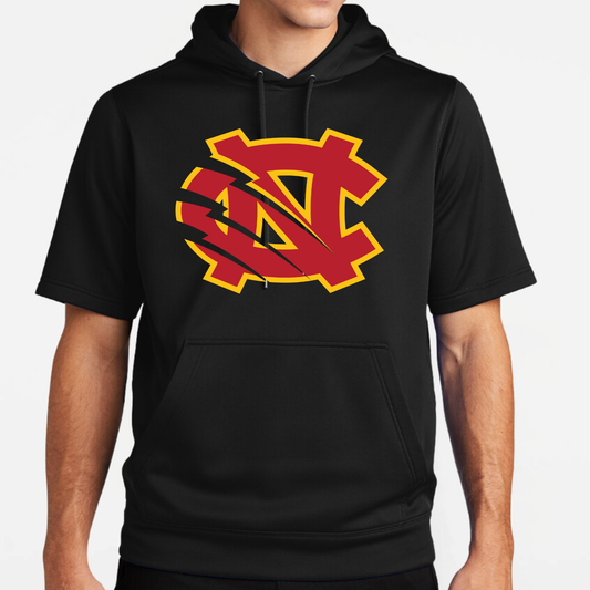 BRUINS: NC Short Sleeve Hooded Tech Sweatshirt
