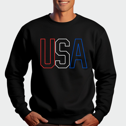 PATRIOTIC: USA Crew Sweatshirt