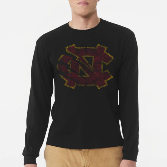 BRUINS: Extremely Distressed NC Heavyweight Long Sleeve Tee
