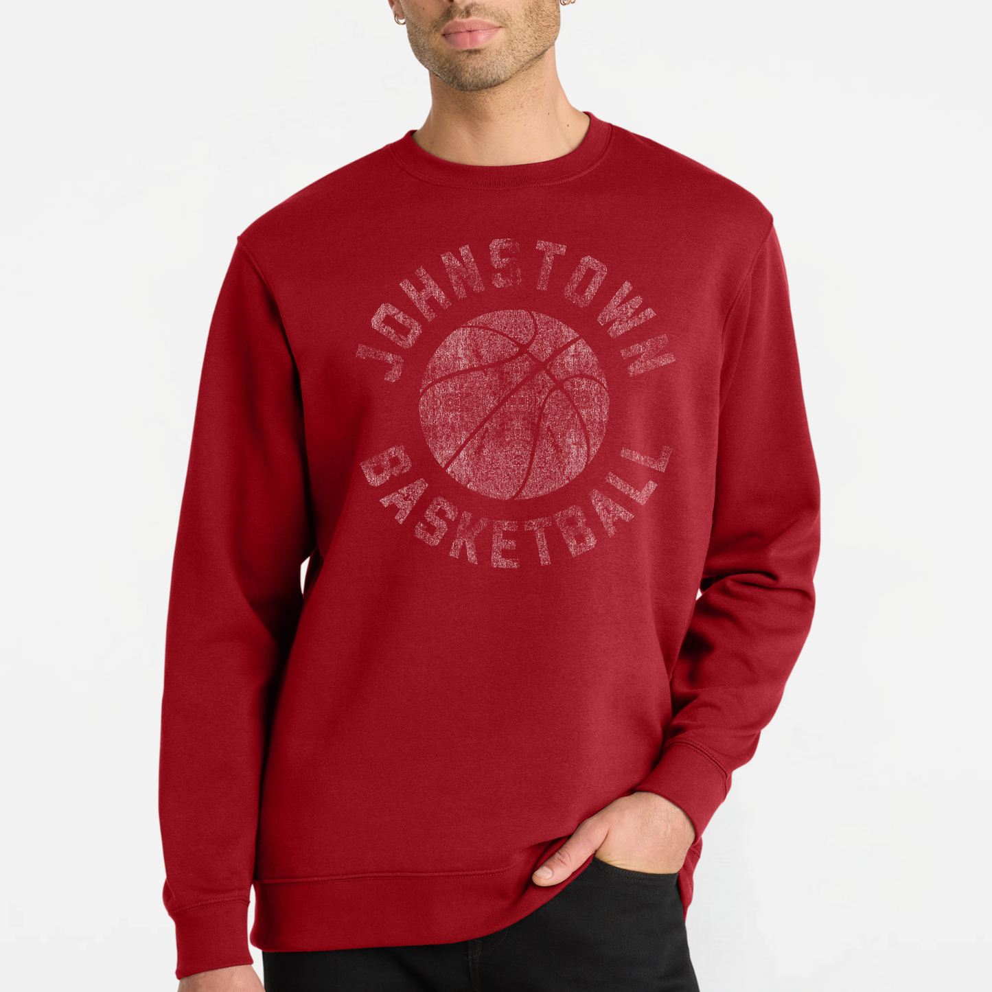JYAA: Johnstown Basketball *distressed graphic* Crew Sweatshirt