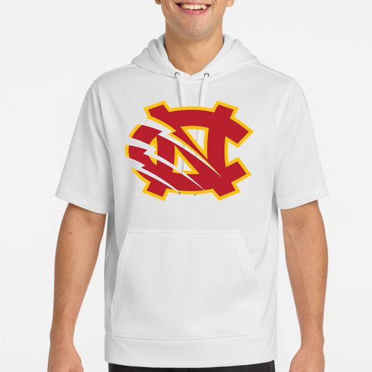 BRUINS: NC Short Sleeve Hooded Tech Sweatshirt