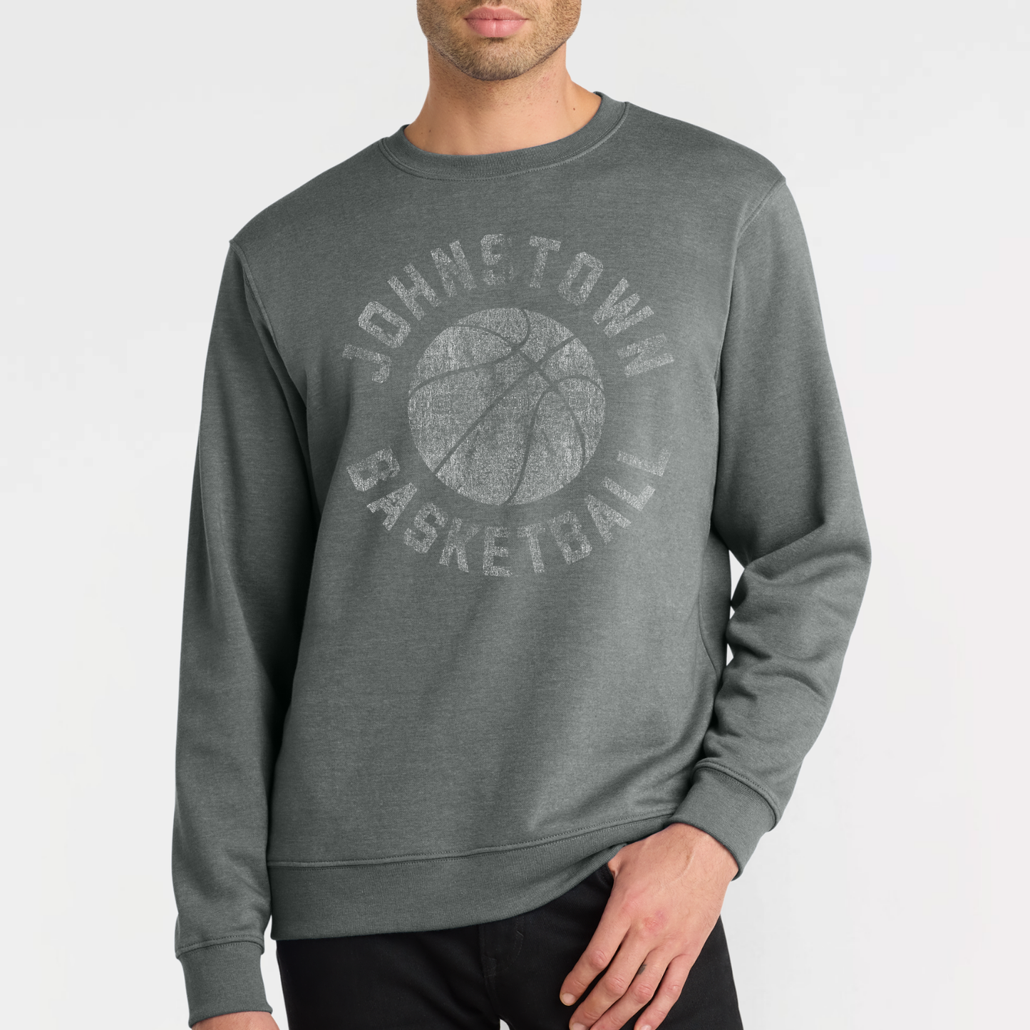 JYAA: Johnstown Basketball *distressed graphic* Crew Sweatshirt