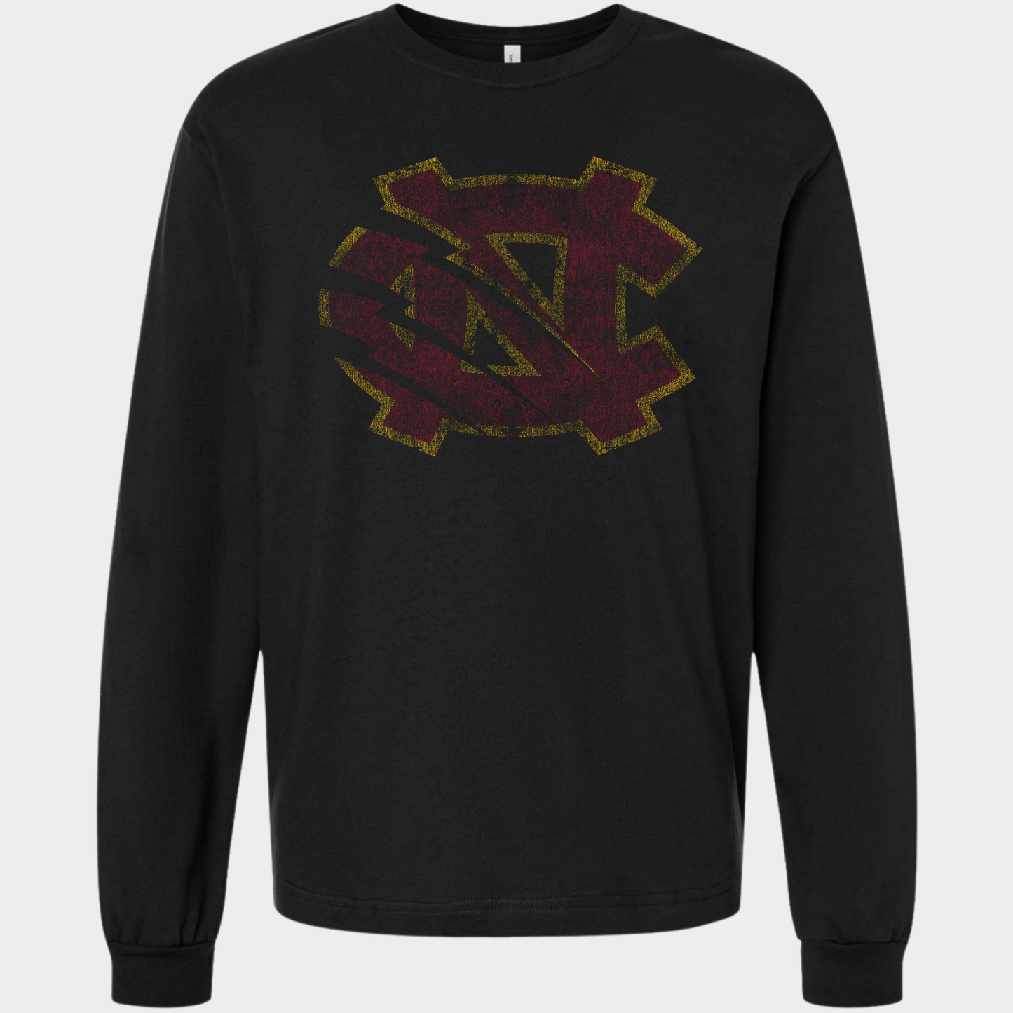 BRUINS: Extremely Distressed NC Heavyweight Long Sleeve Tee