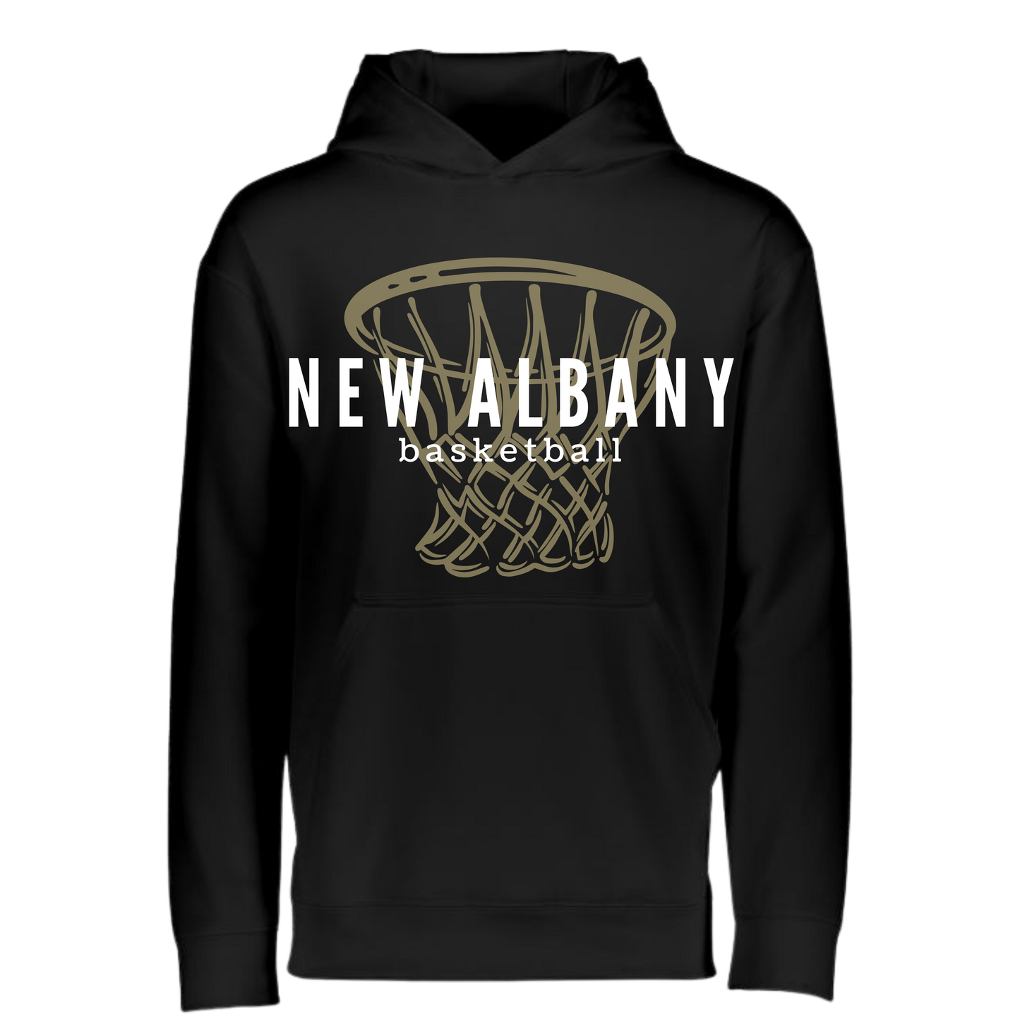 New Albany Basketball Net Tech Hooded Sweatshirt