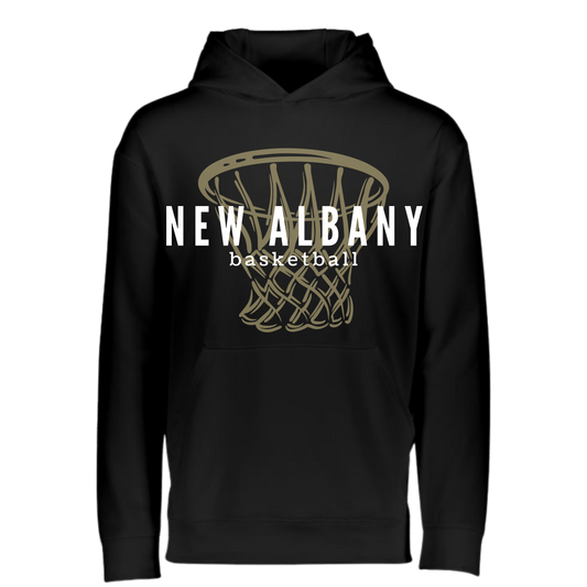 New Albany Basketball Net Tech Hooded Sweatshirt