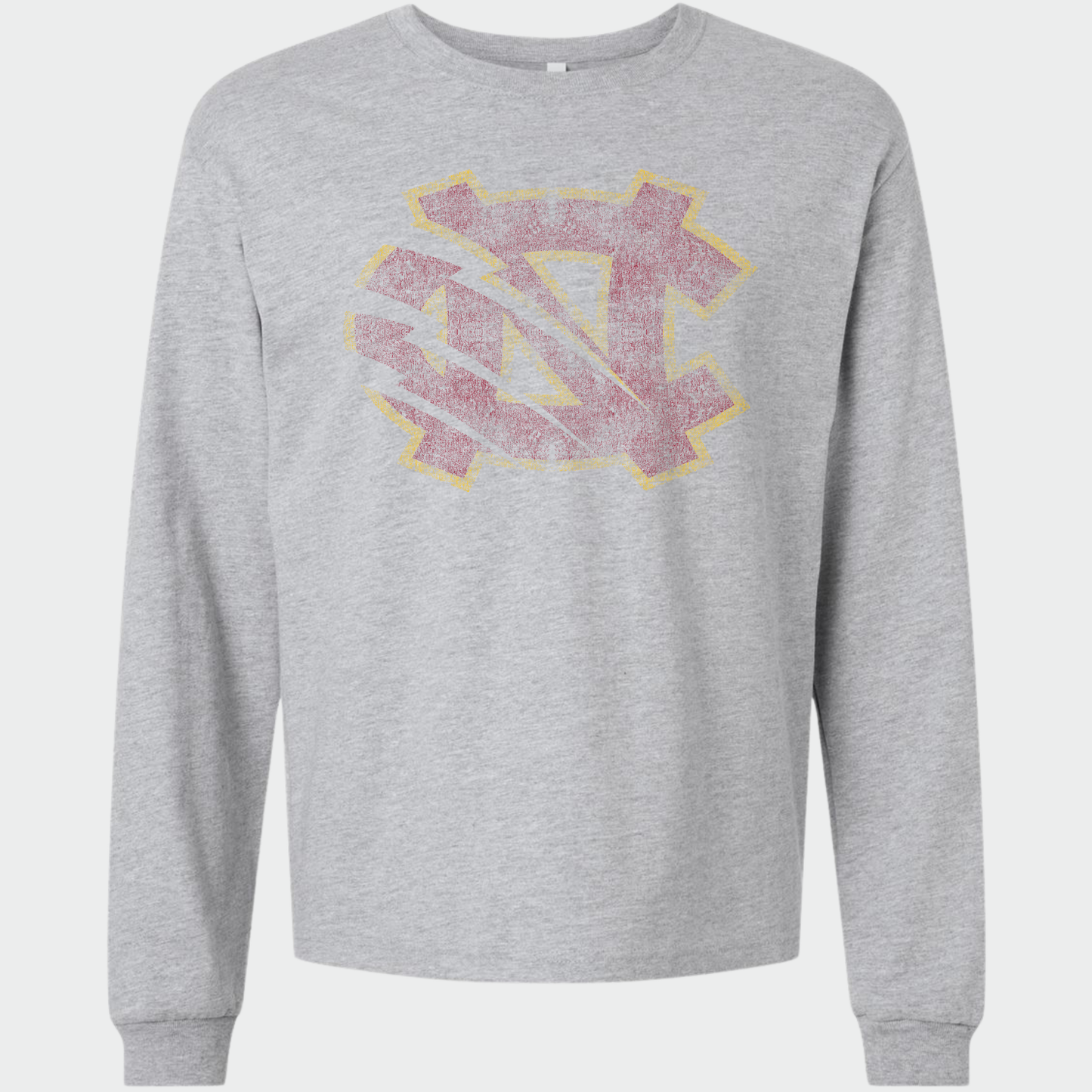 BRUINS: Extremely Distressed NC Heavyweight Long Sleeve Tee