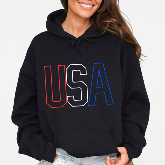 Patriotic: USA Hooded Sweatshirt