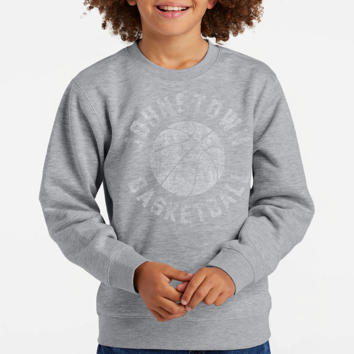 JYAA: Johnstown Basketball *distressed graphic* Crew Sweatshirt