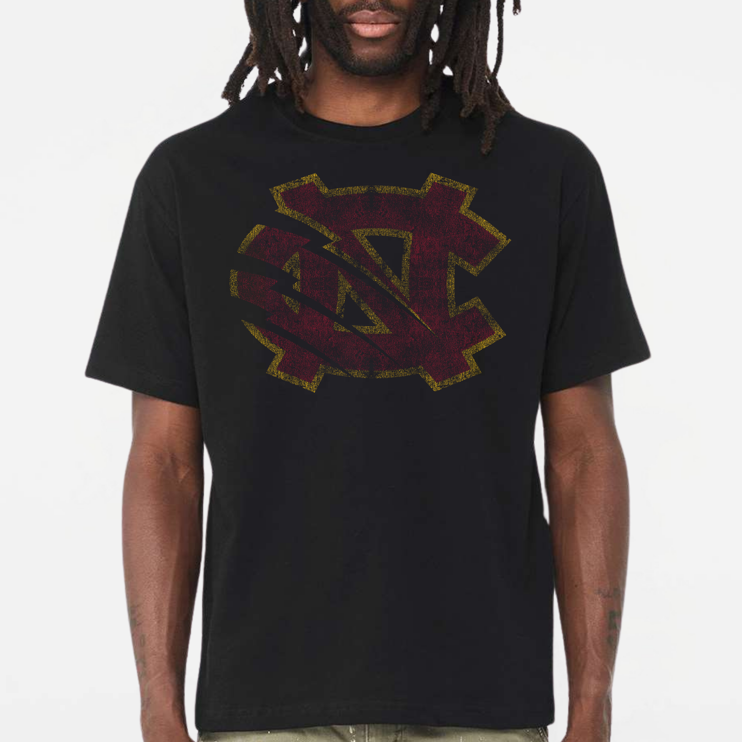 BRUINS: Extremely Distressed NC Heavyweight Tee