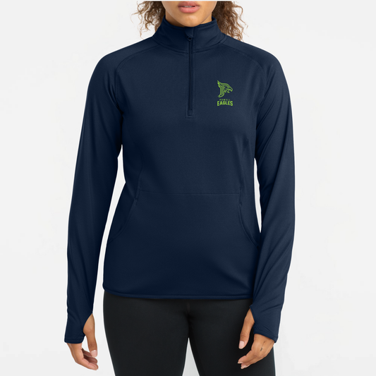 Powell Eagles: Women's Quarter Zip Long Sleeve Stretch Tech Pullover