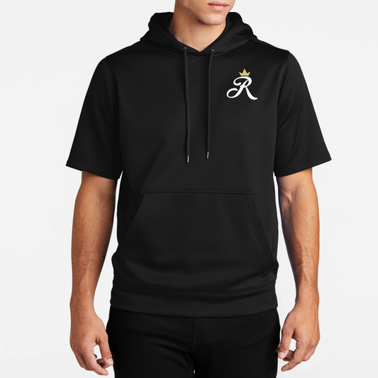 TCR: Crown R, Short Sleeve Tech Fleece Hoodie