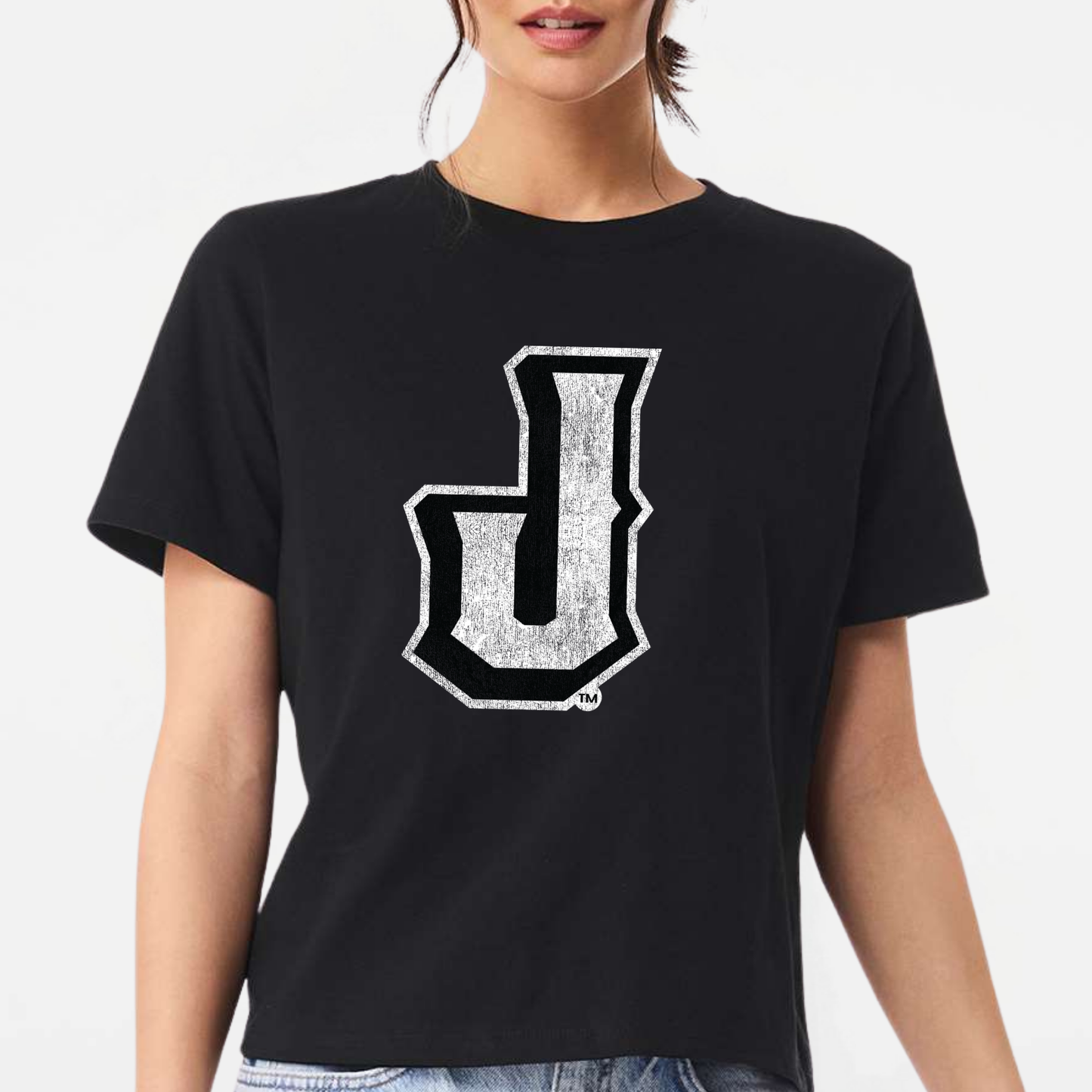JTB: Johnnies "J" Distressed Women's 6oz Heavyweight T-Shirt
