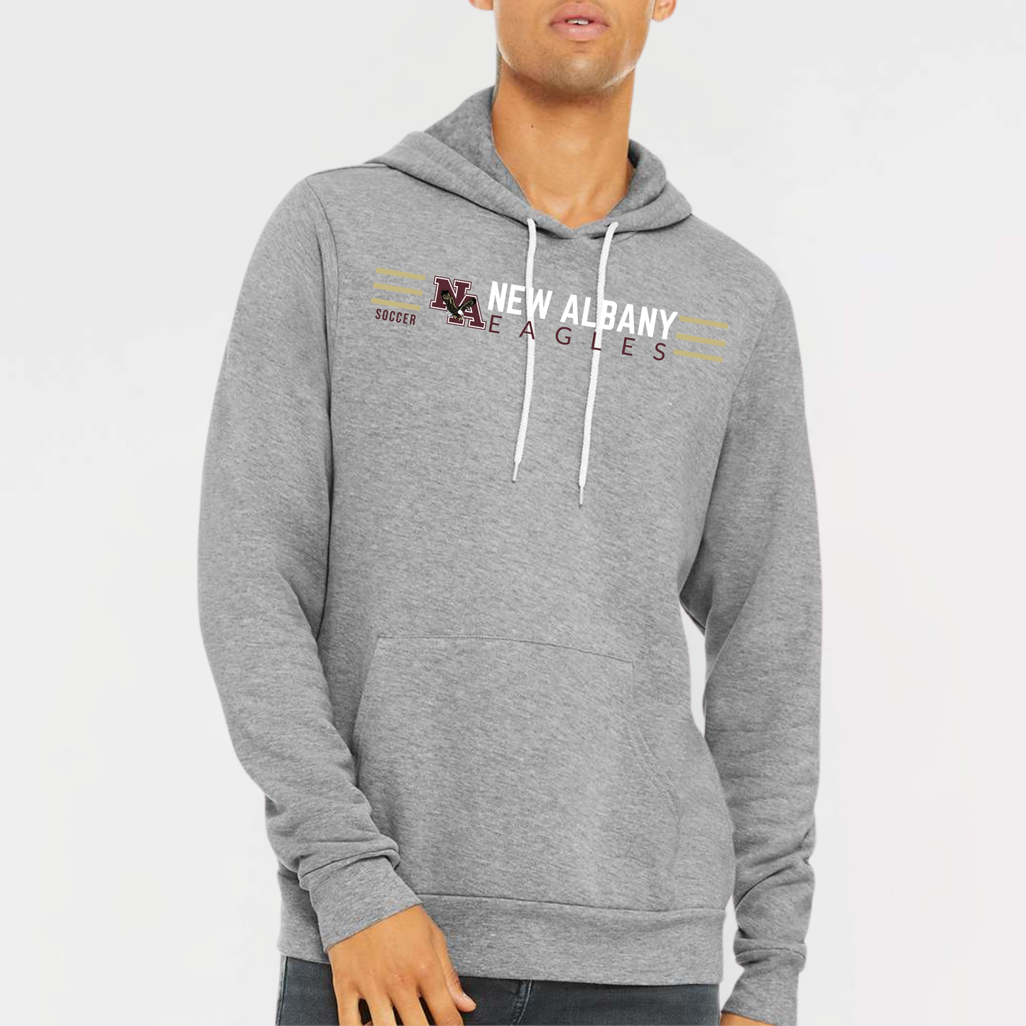 NAGS: New Albany Soccer, Sponge Fleece Hooded Sweatshirt