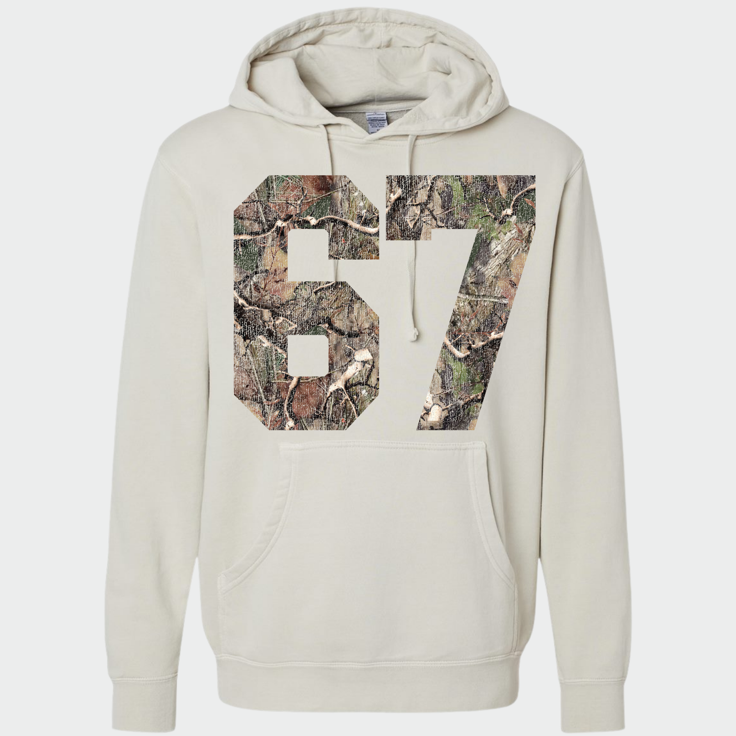 Lucky Number *distressed graphic* Hooded Sweatshirt