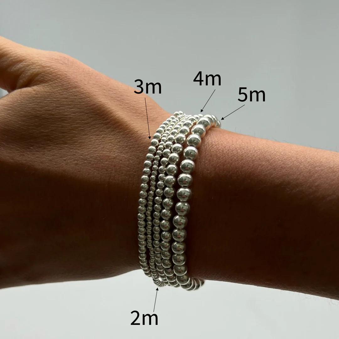 Kylar Mack: Sterling Silver Stretch Bracelet