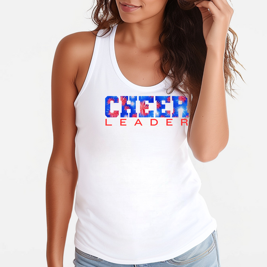 NACHEER: Patriotic Women's Racerback Tank Top