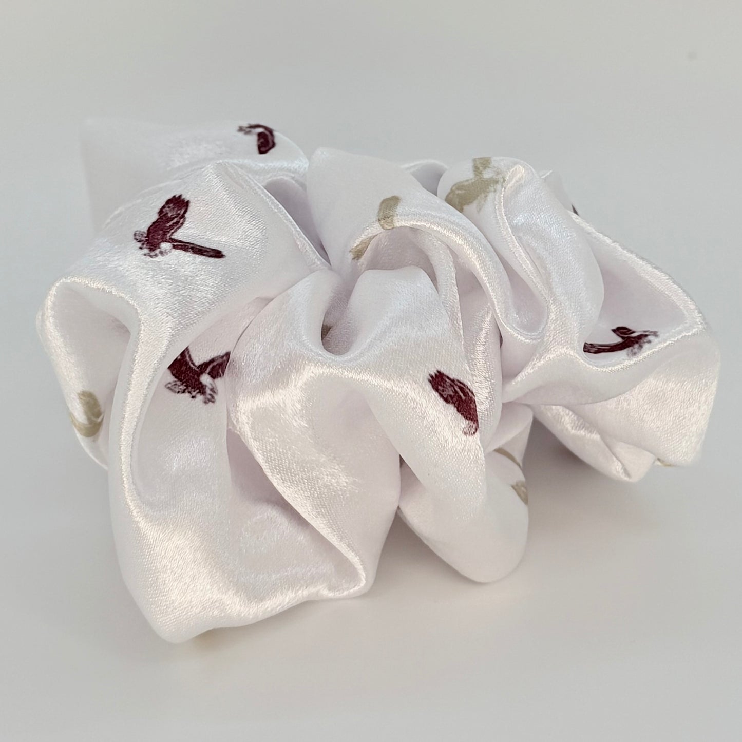 New Albany Dainty Eagles Satin Scrunchie