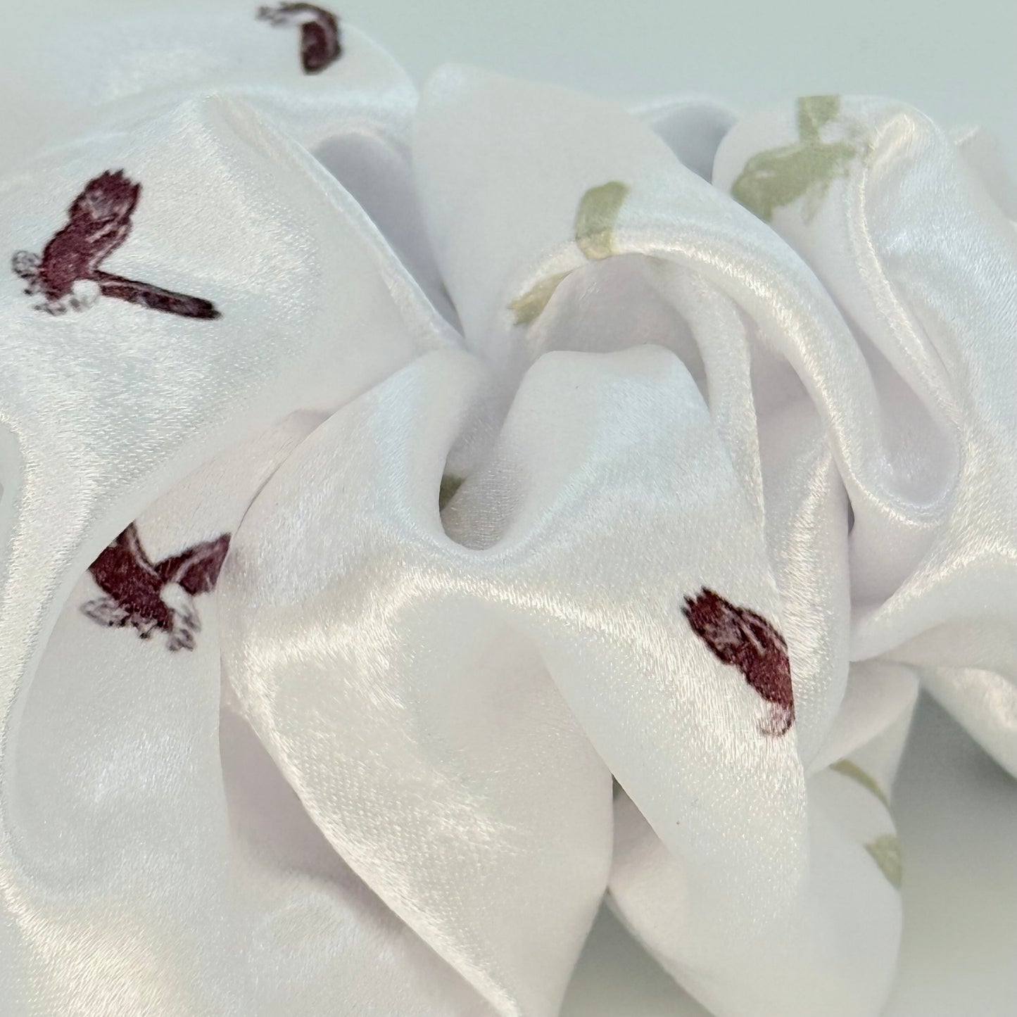 New Albany Dainty Eagles Satin Scrunchie