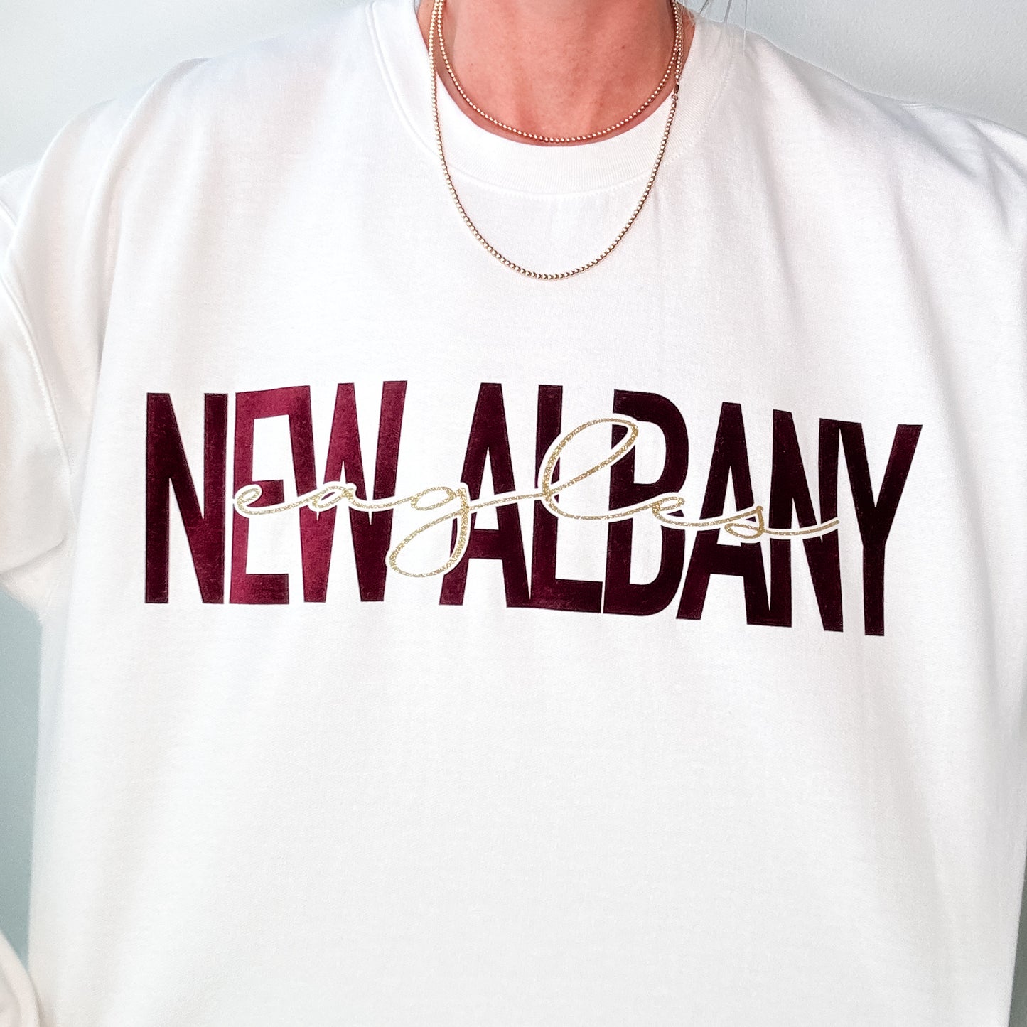 New Albany Eagles Flocked Sweatshirt