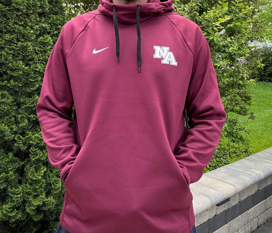 Nike Therma-FIT Pullover Fleece Hoodie - White N.A. Silicone Print