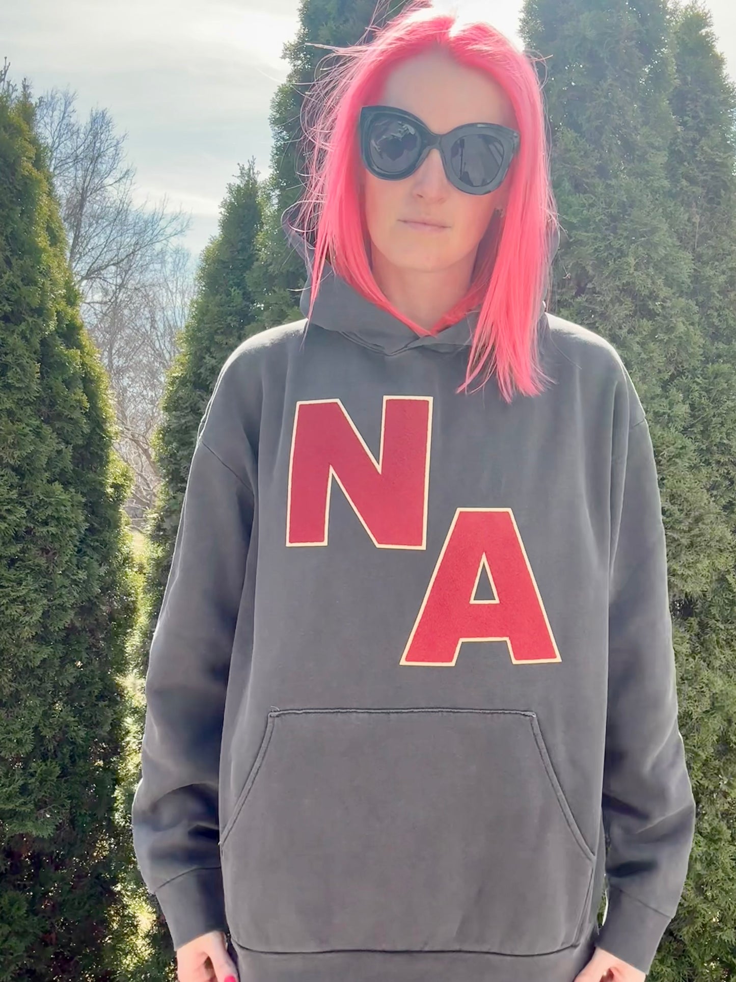 LR: NA Patch Hooded Sweatshirt